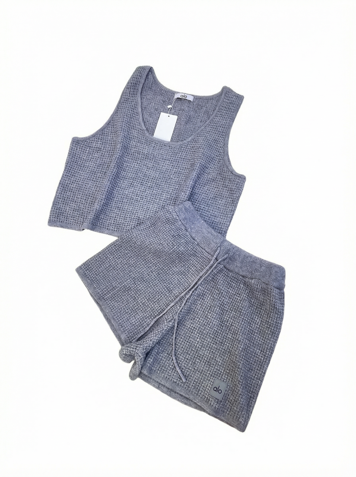 Ensemble Cachemire Plush Waffle
